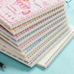 Quaderno A5 <span class=keywords><strong>con</strong></span> spirale e fiori freschi, pagine interne a righe orizzontali, blocco note per studenti - Product Image 3