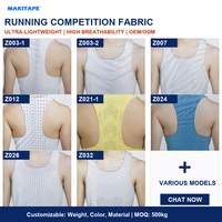 Tissu en maille jacquard 100 % polyester extensible, respirant et écologique, poids lourd, pour veste de course pour filles, vêtements de sport, 80 GSM