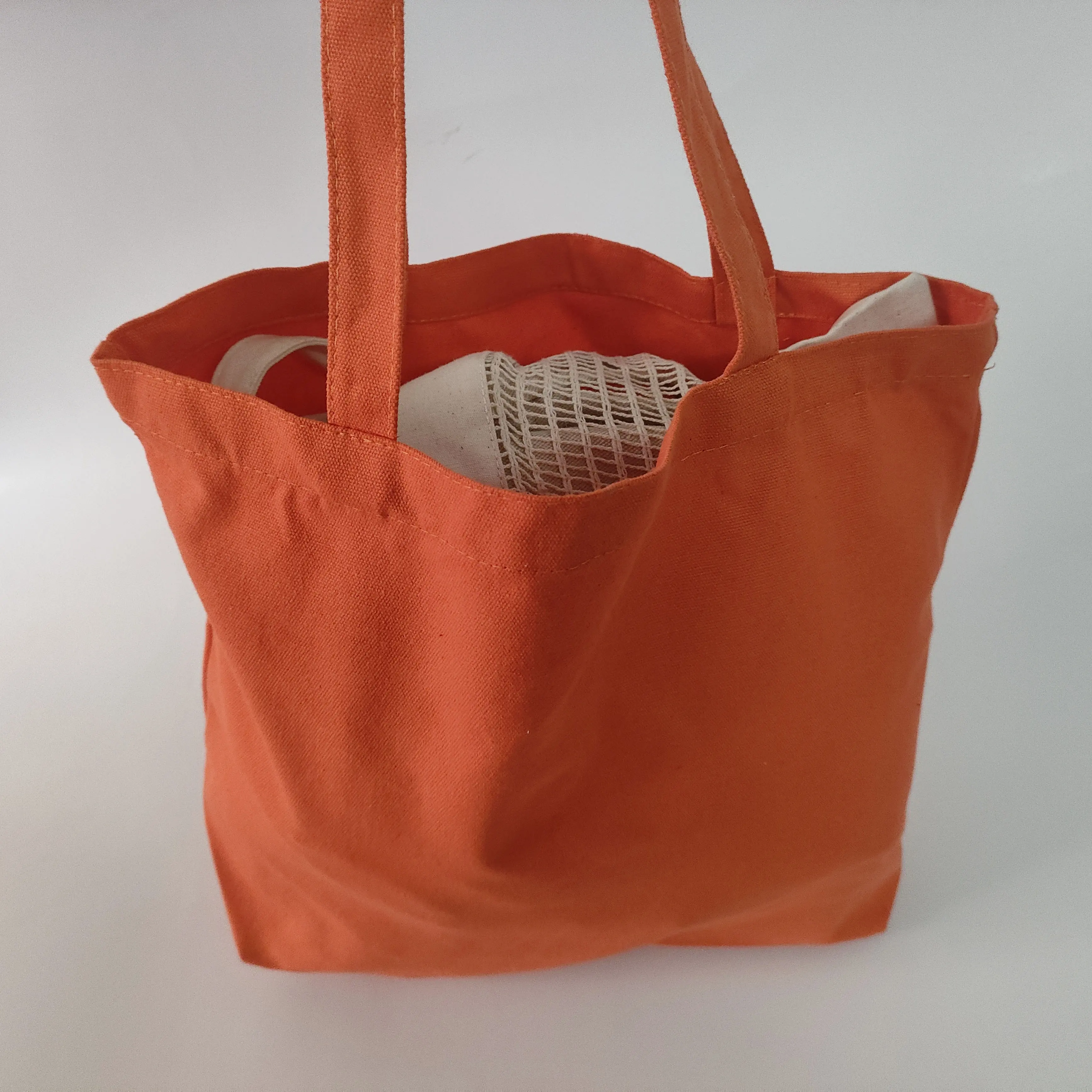 Grand sac fourre-tout en toile de coton écologique de 10oz Sacs d'épicerie réutilisables