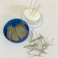 Lot de 200 épingles droites en acier inoxydable pour couture, éco-responsables, 35mm, 30mm, 25mm, accessoires de couture pour tailleur, artisanat et quilting