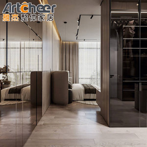 Grande armoire de chambre à coucher conçue comme un <span class=keywords><strong>dressing</strong></span> de luxe, créant un mobilier de chambre élégant et fonctionnel pour la vie moderne - Product Image 3