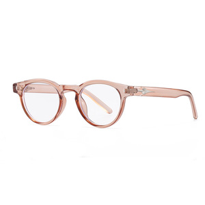 แว่นตาป้องกันแสงสีฟ้าทรงกลมสีดำแบบเต็มกรอบสำหรับทุกเพศเลนส์พีซีป้องกันสำหรับการใช้งานคอมพิวเตอร์พร้อมดีไซน์ลายงู 961 - Product Image 5