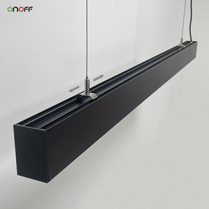 50มม. พีซีตัวกระจายแสง LED จี้เชิงเส้นสามารถเชื่อมต่อได้รูปทรงสี่เหลี่ยมแขวนสำหรับห้องโลหะ - Product Image 6