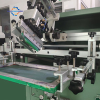 Container Printing Round Square Flat Perfume Wine Cosmetic Bottle Silk Screen Printer Semi Automatic Screen Printing Machine