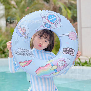 Flotador Inflable para Niños con Diseño de Astronauta de Dibujos Animados, Flotador de PVC para Piscina, para Uso en Parques Acuáticos - Product Image 1