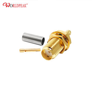 Заводская поставка: коаксиальные разъемы RP-SMA/SMA (гнездо, панельный) из меди для кабелей LMR100, RG174, RG316, RF, 1-контактные, в наличии - Product Image 2