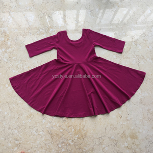 Vestito per Bambini in Morbido Tessuto di Cotone e Bambù con Stampa Personalizzata, Collo Tondo, Dolce Abbigliamento Primaverile e Autunnale per Bambine ODM - Product Image 6