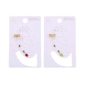 Orecchini a Clip con Diamanti 6mm in Acciaio Inossidabile, Gioielli Raffinati - Product Image 2