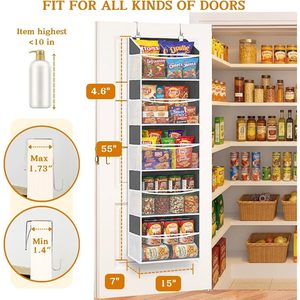 Organisateur de porte à 20 poches en tissu non tissé pour ranger les produits pour bébés et les vêtements, à accrocher derrière les portes ou sur les murs - Product Image 4