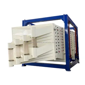 Ceramic Sand Industrial Swing Sieve Machine Carbon Steel Rectangular Gyratory Sifter Square Tumbler Vibrating Screen