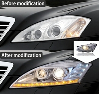 AURON Nouveau Phare à LED CSP 36W Super Lumineux 12V 6000K 6000 Lumens pour Mercedes Classe S W221 2006-2009 Rétrofit/Amélioration