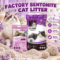 Sable à litière pour chat en gros 20KG, agglomération rapide, sable pour chat de fabrication pour les commandes en conteneur destinées aux distributeurs