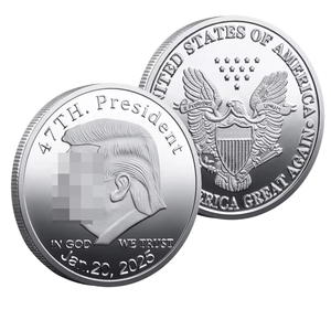 Koin Peringatan dari Paduan Seng dengan Tulisan 'GOD WE TRUST' untuk Kolektor, Desain Patriotisme Berlapis Die Cast, Warna Kustom - Product Image 4