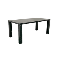 Autocollant 3D moderne et minimaliste Table à manger en MDF Petit meuble de cuisine assemblé pour maison bureau et ferme