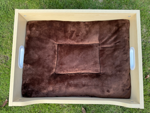 Anpassbares tragbares Hunde bett aus Holz Stapelbares rundes Nest Abnehmbare wasch bare Abdeck box Verpackt All Seasons Use for Home Pet <span class=keywords><strong>Store</strong></span> - Product Image 3