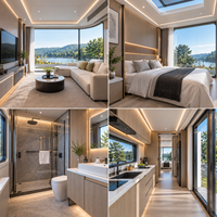 Maison capsule spatiale préfabriquée modulaire pour le glamping en station balnéaire et la location Airbnb avec un design moderne