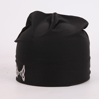 Logotipo personalizado Ciclismo Montañismo Sombrero Calavera Gorra Satén Forrado Bicicleta Montar Senderismo Gorro Bordado Logotipo Exterior Skully Beanie