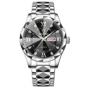 Montre-bracelet pour homme, luxe, personnalisée, BINBOND 2521, OEM ODM, montre pour homme, acier, affaires, mode, montres à quartz pour homme - Product Image 4