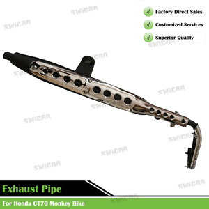 Tubo silenciador de escape para <span class=keywords><strong>Honda</strong></span> CT70 Monkey Bike motocicleta Lifan 49CC <span class=keywords><strong>Mini</strong></span> <span class=keywords><strong>Trail</strong></span> Bike - Product Image 2