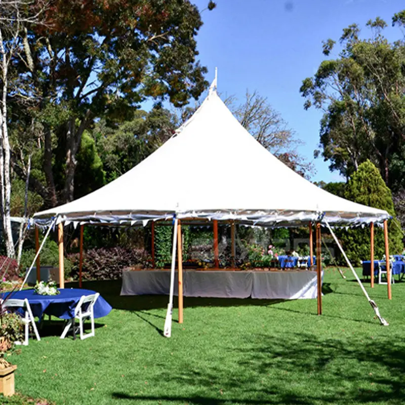 Tenda di protezione solare all'aperto a baldacchino guglia per fiere in campeggio matrimoni