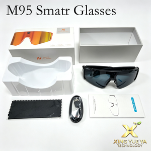 Lunettes Intelligentes de Traduction IA M95 en Gros avec Caméra 8MP, WiFi, Enregistrement Vidéo Anti-Tremblement, Verres Polarisés, pour Conduite, Sports, Appels BT, OEM - Product Image 3