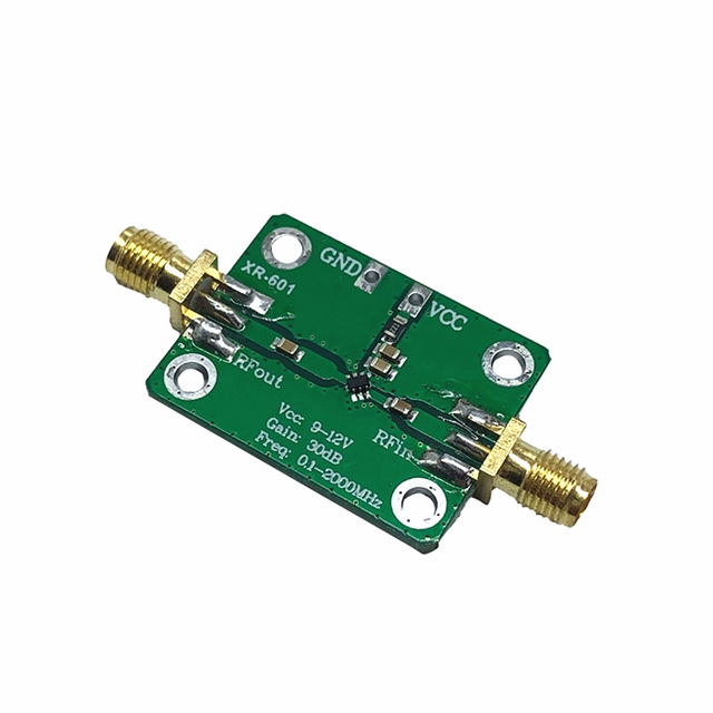 RF Wideband Amplifier 30dB Low-noise LNA Broadband Module for Signal Generator DC 6V-12V 0.1-2000MHz