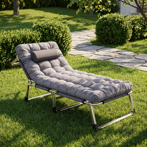 Portable Ultralight Luxury Steel Modern Foldable <b>Bed</b> & Sleeping <b>Cot</b> <b>for</b> Outdoor <b>Camping</b> Bedroom Multi-Use - Product Image 1