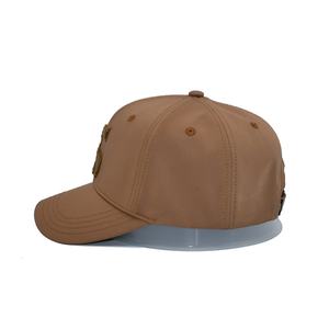 Vente en gros de chapeaux de baseball marron avec lettre brodée serviette Nouveau design Casquette de baseball 100% coton personnalisée - Product Image 4