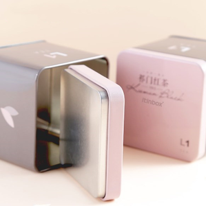 Boîtes à thé empilables, larges boîtes à thé carrées, noires et métalliques, emballage, vente en gros, 20 pièces - Product Image 4