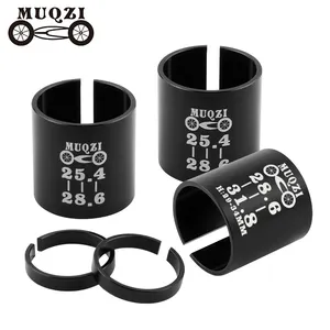 MUQZI自行车杆适配器25.4至28.6毫米28.6至31.8毫米调整转换垫片MTB公路自行车叉适配器