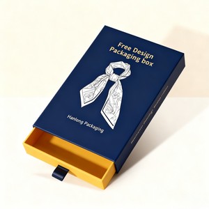 Bán buôn cứng nhắc ngăn kéo quà tặng các tông sang trọng trượt hộp chất lượng cao trượt hộp giấy bao bì đậu nành mực cứng nhắc ngăn kéo <span class=keywords><strong>Tie</strong></span> hộp - Product Image 3
