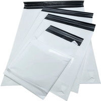 Pochette postale blanche auto-adhésive en vrac pour emballage de colis sacs d'expédition sacs d'expédition en plastique