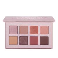 Logo personnalisé de haute qualité 8 couleurs maquillage de marque privée pressé mat paillettes rose Palette de fard à paupières carré Palette de fard à paupières