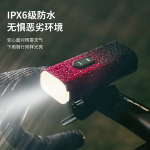 UUISD E380 Faro LED para Bicicleta 2000 Lúmenes 10000mAh Banco de Energía Recargable Tipo-C Impermeable - Product Image 2