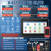 LAUNCH X431 PAD 7 PAD VII Testeur de batterie 60+ services en ligne Reprogrammation ECU Carte topologique Scanner de diagnostic pour camions 24V