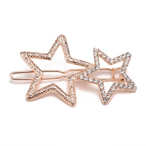 Vente en gros Accessoires de <span class=keywords><strong>cheveux</strong></span> pour femmes Pinces à <span class=keywords><strong>cheveux</strong></span> pentagramme scintillantes Épingles à <span class=keywords><strong>cheveux</strong></span> géométriques Barrettes pour filles - Product Image 6