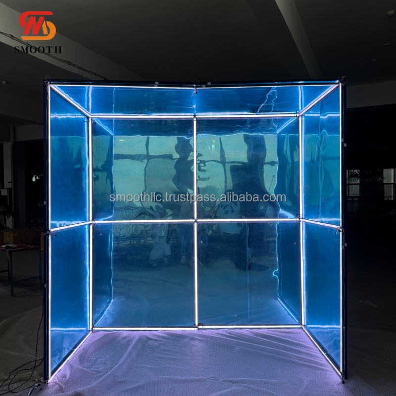 กล่องบูธภาพถ่ายกระจกถ่ายภาพ LED