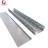Plateau de câblage perforé galvanisé, plateaux de gestion des câbles métalliques pour projets de câblage électrique 300*200*2.0mm