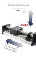 Module de mouvement linéaire à vis à billes robuste, course longue de 50 mm à 2500 mm, actionneur à double guide linéaire pour robot industriel