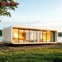 Cammi House Apple Cabin, maison préfabriquée en acier écologique, imperméable, en forme de capsule, pour usage résidentiel, bureau, salle de sport, hôtel, resort