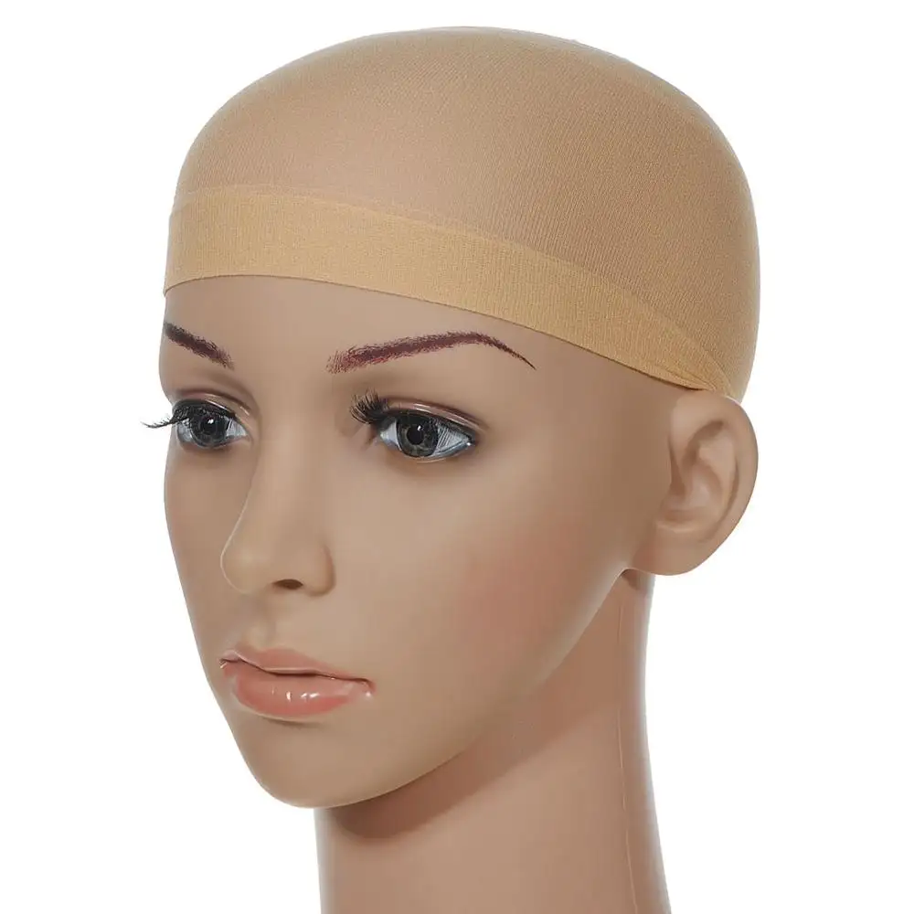 Đen/Nâu/Nude Màu Hairnets Wig Cap Stretch Lưới Ren Wig Mũ Để Làm Tóc Giả