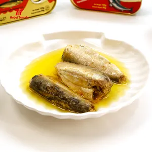 Meilleur prix sardine en conserve 125g sardine dans l'huile végétale de Chine