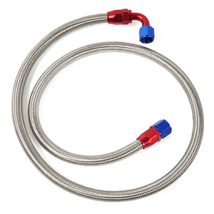 Kit de tuyaux d'huile tressés en acier inoxydable AN10 1,4 m 1,6 m pour la modification et l'amélioration des voitures - Product Image 1