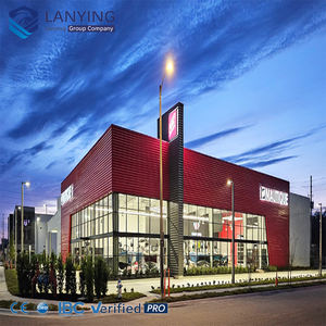 Bâtiment de lavage de voitures préfabriqué en acier, <span class=keywords><strong>Baie</strong></span> de lavage de voitures en acier, Showroom de voitures 4S préfabriqué en acier avec panneaux isolants - Product Image 4