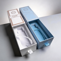 Boîte à savon liquide haut de gamme en carton gris, faite à la main, avec logo imprimé et dorure, ruban personnalisé, emballage cadeau de luxe réutilisable en tiroir, vente en gros