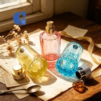Flacon de parfum en verre de luxe GC 100 ml avec bouchon en métal OEM ODM Logo personnalisé Contenant de parfum haut de gamme