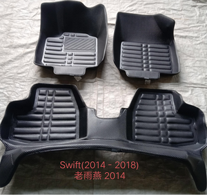 الماس الساخن ضغط جديد تصميم Pvc جلدية صفين سيارة الحصير جودة عالية دواسات خاصة للسيارات لسوزوكي سويفت Drire 2020 - Product Image 3