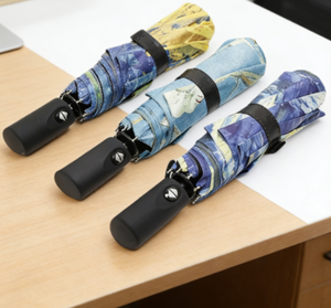 Parapluie pliant 3 sections léger de 21 pouces, de haute qualité, personnalisé avec logo, promotionnel, pas cher, fabriqué en Chine, vente en gros - Product Image 3