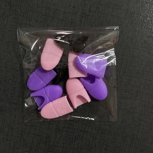 TAMAX NAT058 10 PIÈCES Capuchons en silicone pour dissolvant de vernis à ongles, lingettes dégraissantes et nettoyantes pour les doigts, outils de manucure - Product Image 3