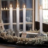 Bougies coniques sans flamme à effet de cire coulante, scintillantes, avec télécommande 10 touches, à piles, LED, lumière chaude, mèche 3D, pour décoration de fenêtre et de maison
